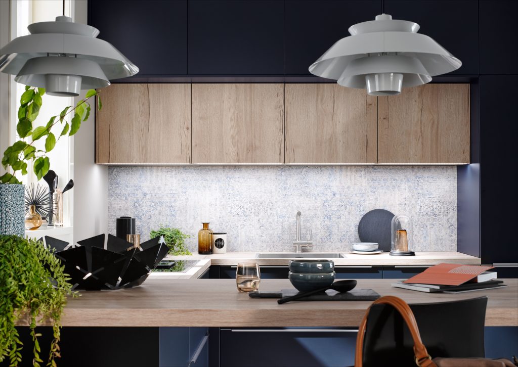 3. Sand Vintage Oak Wood Effect Kitchen Wall Units | Lead Wolf, Peterborough