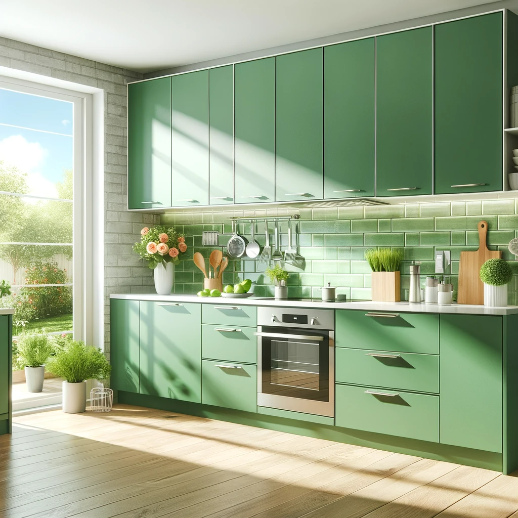Green One Wall Kitchen | Lead Wolf, Peterborough