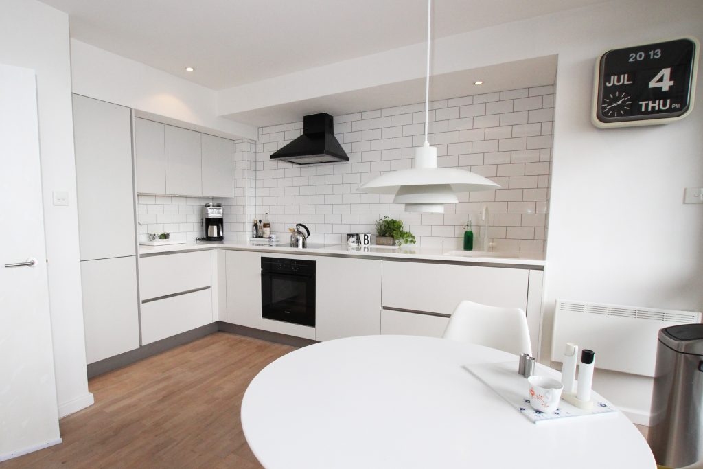 Small All White Kitchen Design | Lead Wolf, Peterborough