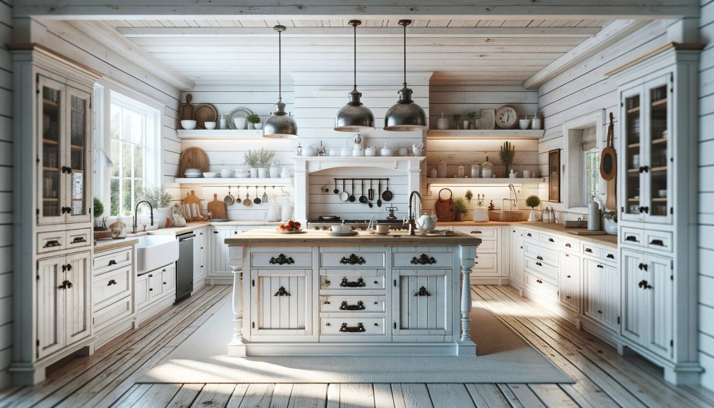 White Rustic Kitchen Design | Lead Wolf, Peterborough