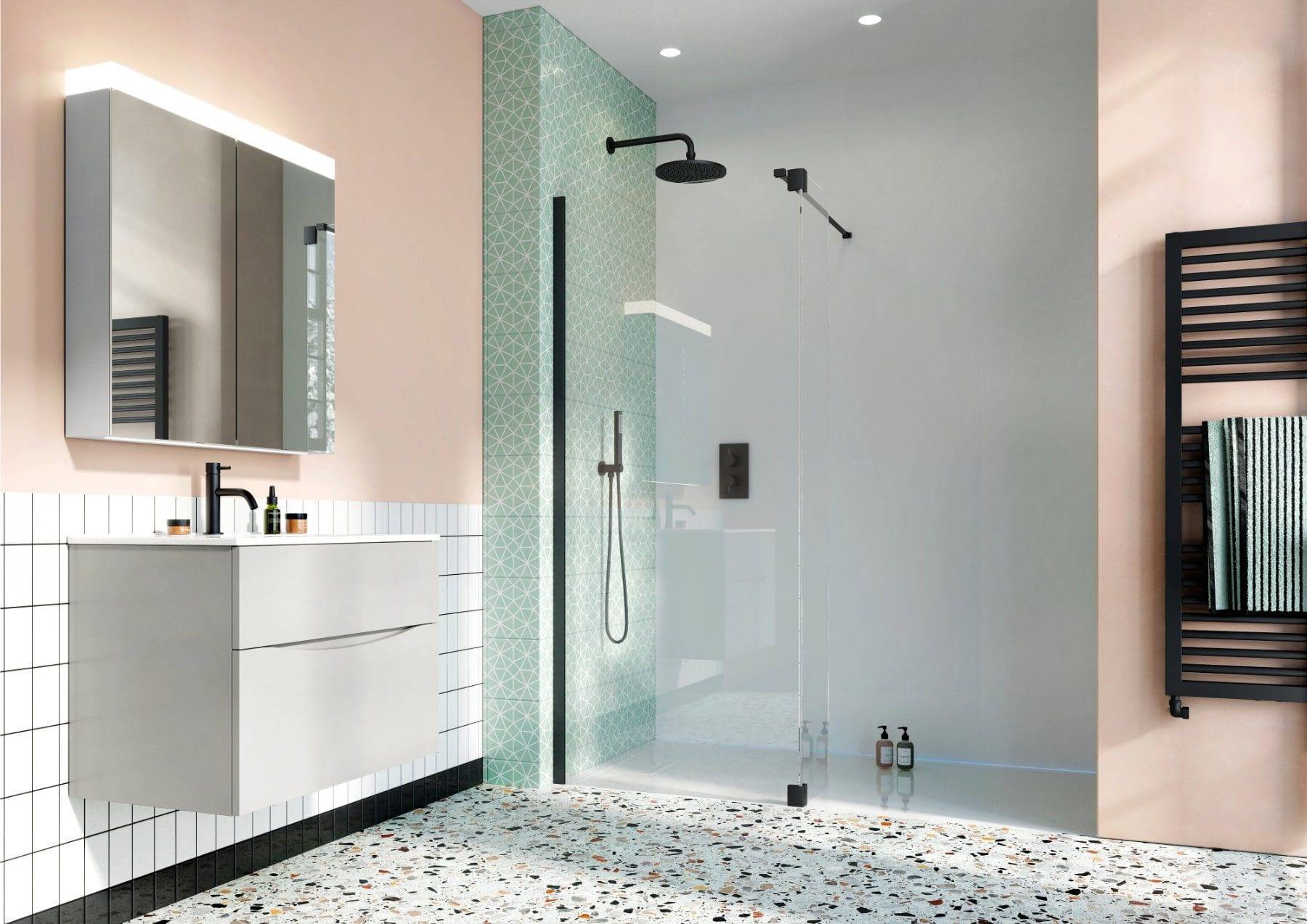 Design 8 Mb Walk In Panel With Retro Fit Deflector | Lead Wolf, Peterborough